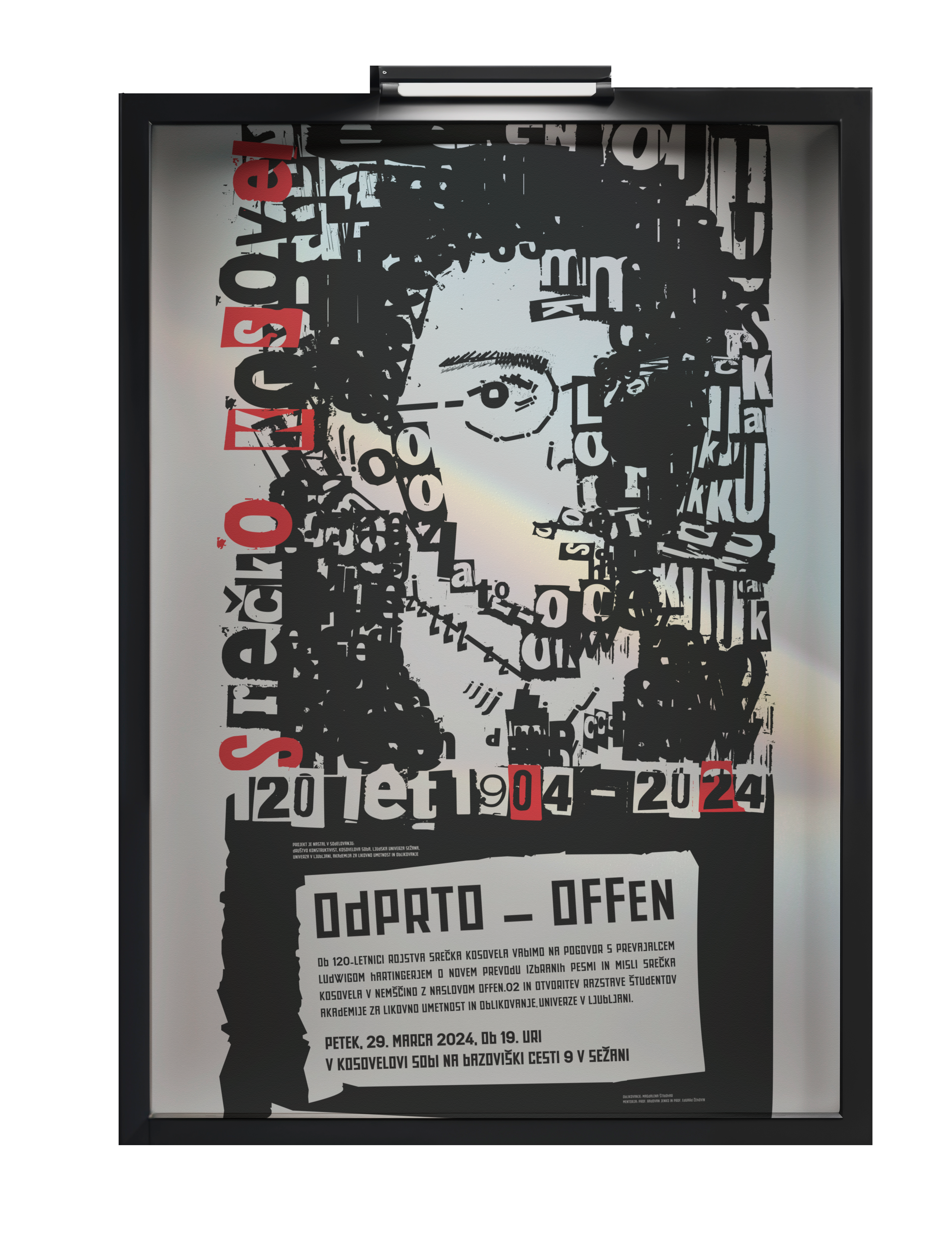 Plakat za izložbu Srečka Kosovela